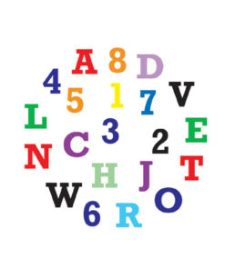 Ausstecher Set - Alphabet & Zahlen