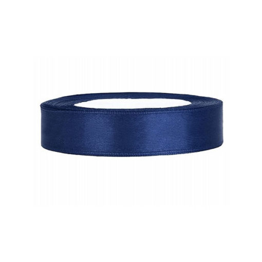 Satinband - blau, 12mm