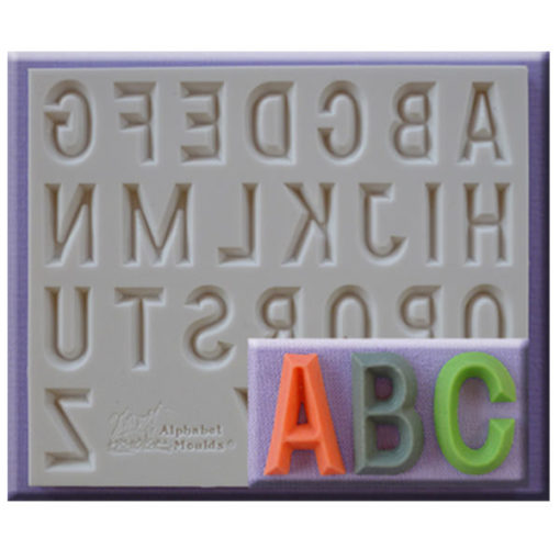 Silikonform - Buchstaben A-Z, 21mm