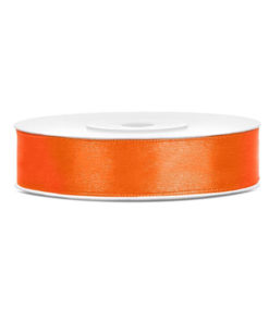 Satinband - orange, 12mm