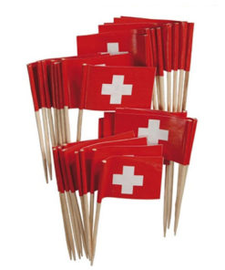 Schweizer Fahne Topper 100Stk.