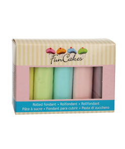 Rollfondant - Multipack Pastellfarben 5 x 100g
