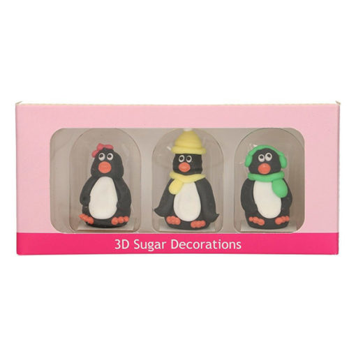 Zuckerdekor - Pinguine 3D