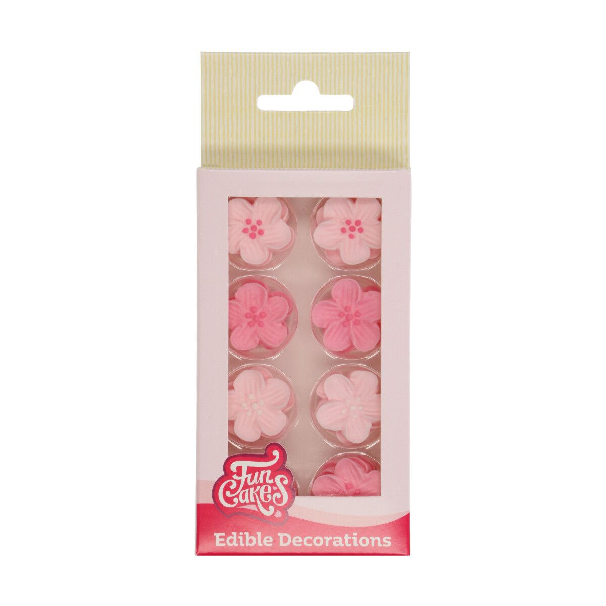 Zuckerdekor Blumen mix rosa