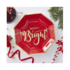 Papierteller - Merry & Bright