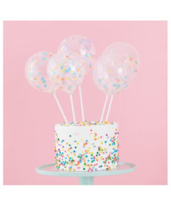 Cake Topper - Konfetti Ballons Pastell