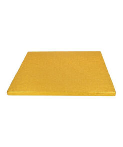Tortenplatte - quadratisch (30cm) gold