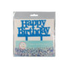 Cake Topper Happy Birthday, blau