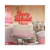 Cake Topper Happy Birthday, pink