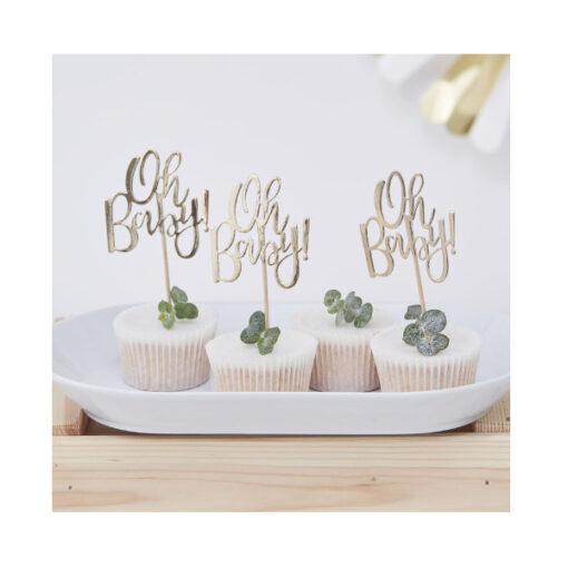 Cupcake Topper - Oh Baby