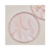 Ginger Ray Papierteller Marmor rosa
