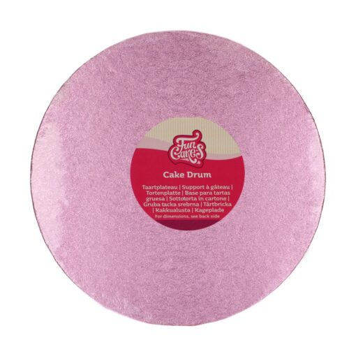 Tortenplatte - rund (25cm) rosa
