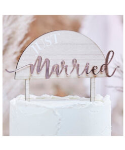 Ginger Ray Cake Topper Just Married