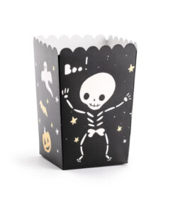 PartyDeco Halloween Popcorn Box Boo