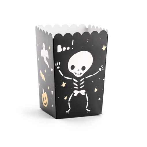 PartyDeco Halloween Popcorn Box Boo