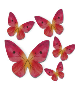 Schmetterlinge aus Esspapier pink gemischt