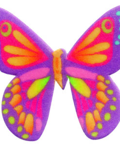 Schmetterlinge aus Esspapier violett