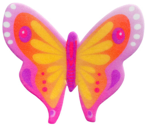Schmetterlinge aus Esspapier rosa