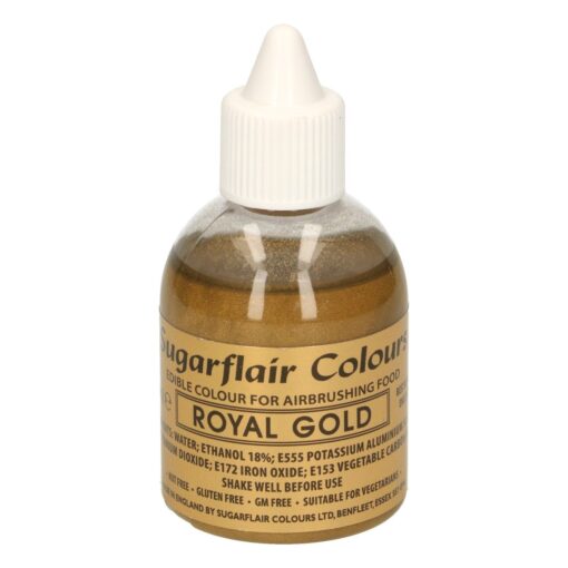 Sugarflair Airbrush-Farbstoff royal gold