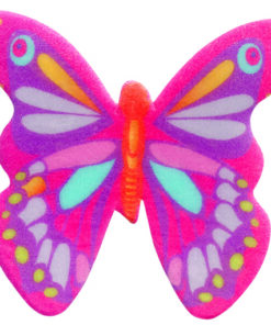 Schmetterlinge aus Esspapier pink