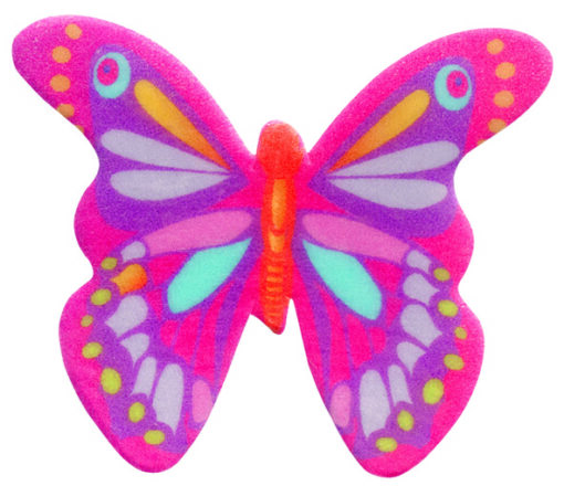 Schmetterlinge aus Esspapier pink