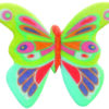 Schmetterlinge aus Esspapier grün türkis