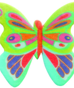 Schmetterlinge aus Esspapier grün türkis