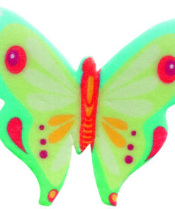 Schmetterlinge aus Esspapier türkis
