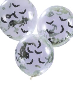 Halloween Ballone Confetti Fledermaus