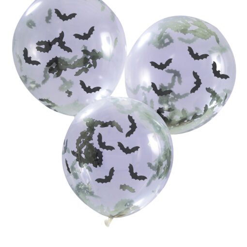 Halloween Ballone Confetti Fledermaus