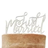 Just Married Topper Holz