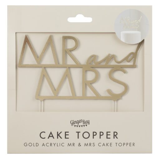 Mr&Mrs Cake Topper