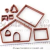 Gingerbread House (Chalet) Cookie Cutter Set