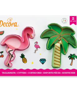 Flamingo- und Palmen-Ausstechform