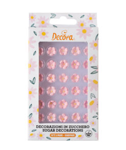 Zuckerdekor kleine Blumen pink