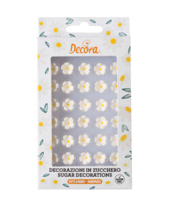 Zuckerdekor kleine Blumen weiss