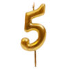 Kerze 5 Gold