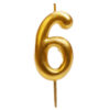 Kerze 6 Gold