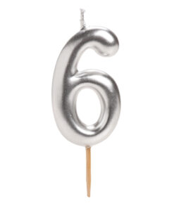 Kerze 6 Silber