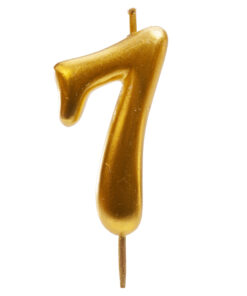 Kerze 7 Gold