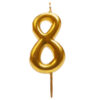 Kerze 8 Gold