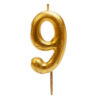 Kerze 9 Gold