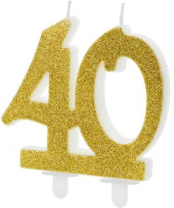 Kerze 40 gold