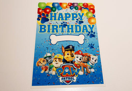Wunschmotiv Happy Birthday PAW