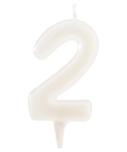 Zahlenkerze 2 leuchtend