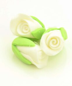 Cake-Masters Rosenknospen weiß Zucker 3 Stück