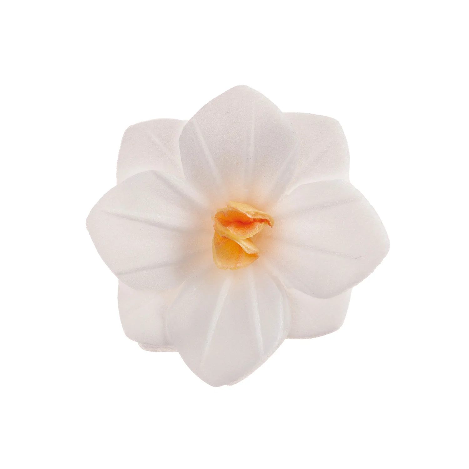 WHITE WAFER FLOWERS 4CM