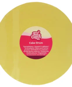 Cake Drum Pastel Yellow 25 cm Rund