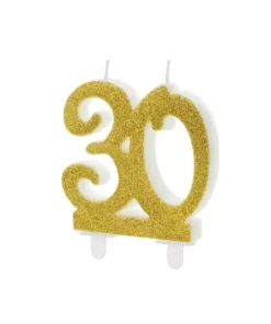 Kerze 30 Gold