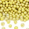 Weiche Zuckerperlen gold 7mm 80g